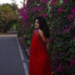 Kalpika Ganesh Instagram - Next Chapter #colors #red #blue #saree #kalpika
