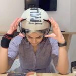 Kalpika Ganesh Instagram - Before you can watch the whole video Guess in comments if it’s short hair or long hair #randomrascal #royalenfield