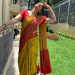 Kalpika Ganesh Instagram - Serene Peace Divinity #ttd #serene #peace #divinity #phoneclicks #iphonexr #candid #saree #realme #noedit #nofilter #nomakeup #traditional Tirumala, Andhra Pradesh, India