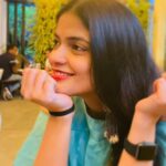 Kalpika Ganesh Instagram - Have a blissful monday💙 Phone click by @anuragkamillaphotography ❤️ #phoneclicks #noedit #nofilter #goodlighting #roast #crossiant #coffee