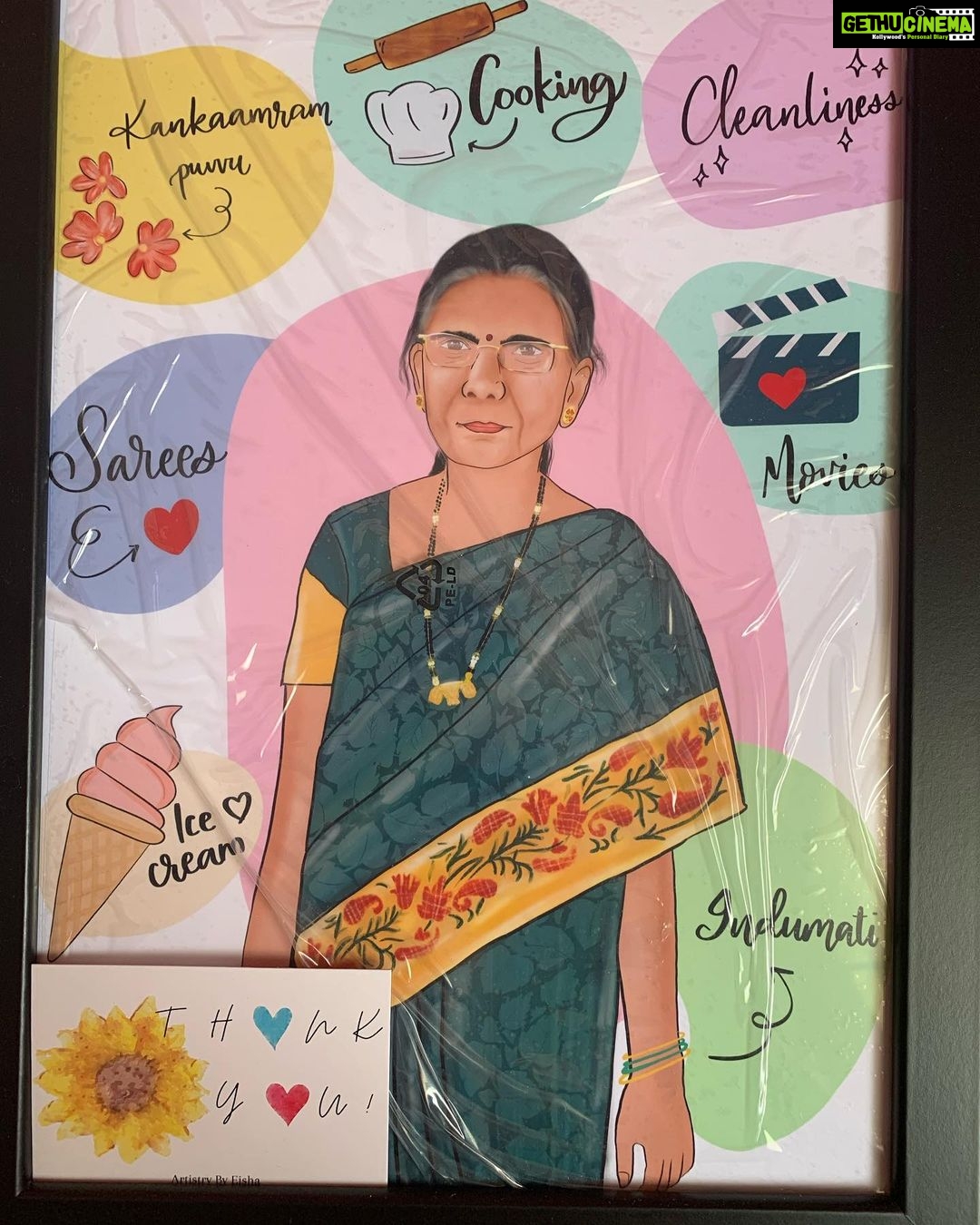 Kalpika Ganesh Instagram - I could make my moms birthday and Raksha Bandhan so personalised and special All thanks to @_kanuka__ For all the amazing ideas inputs All of them loved it❤️❤️ Guys reach @_kanuka__ for making this difference in anyone’s life They have many more amazing gift ideas❤️❤️ #kanuka #gift #caricature #rakshabandhan #rakhi