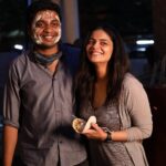 Kalpika Ganesh Instagram - Hello Mr @k.abhireddy First of all puttina rojuki jai jailu Secondly I still remember our first meet and you and me will remember for very long for sure .. I guess that mismatch made us come this long.. With all the patience and the bunch of talent that you are I wish from all my heart .. you continue to tell more stories that are soulful and would be remembered for the longest times in peoples heart ❤️❤️ You are my best man in my career A turning point !! And let’s keep this association going no matter what RUBY is gonna be special all thanks to you Thanks for smiling in the pics alongside me Knowing how camera shy person you are🥰 Thanks @bi_nikilator for a super bday capture❤️ Plz ignore @shravanmadala & @mahesh_the_filmmaker for their presence in the pic they always wanna disturb me😛😛