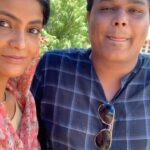Kalpika Ganesh Instagram - Perks of celebrating my moms 75th birthday on a shoot set Thanks much LOSER team for making it even more memorable and special