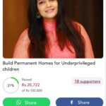 Kalpika Ganesh Instagram – Hello all 
The donation link is shared in my bio
Any queries related to the donation feel free to DM me🥰

You have time until 26th of June
And big big thank you for all who generously donated until now!!

*Build Permanent Homes for Underprivileged children*

Hi, I am Kalpika Ganesh, I am associated with Helping Hands Humanity Organization from the time it was first established. Through this Organization, currently, around 50 children are staying in a rented Homes.  In order to facilitate permanent homes for these children, I am creating a fund raising

@helping_hands_humanity