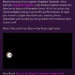 Kalpika Ganesh Instagram – Perfect watch for this weekend and also snippets on what you can expect from the film @sitaontheroad_telugu_movie which is an honest attempt to speak the inner voices of women in a very visually captivating experience 

Watch now on @zee5premium 
@gayathrigupta @nesafarhadi1366 @yaronlife @zee5telugu @zee5 @zeeplexofficial 

#sitaontheroad #originalroadfilm #telugufilm #sotr