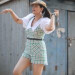 Kalpika Ganesh Instagram – Walking into this musical weekend with a musical movie @sitaontheroad_telugu_movie be like💚 only on @zeeplexofficial 

#sitaontheroad #musicalfilm #classicaltouch #velliponiseethani #roadfilm