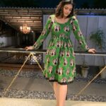 Kalpika Ganesh Instagram - Frocks and their elegance Wardrobe @apeirocouture 📸 @karteeksivagouni #kalamkari #nightshot #candid #phone #iphoneclick