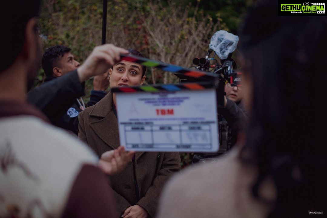 Kareena Kapoor Instagram - Dover Diaries❤️United Kingdom 2022❤️Always a mood on set 🤩 @hansalmehta @balajimotionpictures @mahana_films