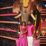 Keerthi shanthanu Instagram – Vinayagaaa happy birthday 🌸✨
A special show for #vinayagarchathurthi on @zeetamizh at 1pm✨
Beautiful outfit : @studio149 ✨
Jewellery : @jcsjewelcreations ✨
Hairdo : @vama_moirangthem