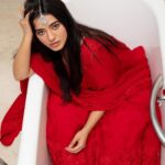Ketika Sharma Instagram - 🦦 @pranav.foto ✨ Outfit - @sravanirao.in Stylist - @sandhya__sabbavarapu Styling team - @sirichandana_medi @rashmi_angara @thumu_bhavana Jewellery - @petalsbyswathi Photography - @pranav.foto MUA - @makeuphairbyrahul #quintessential #tub #portrait #red #obsession #lehenga #loveandlight