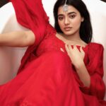 Ketika Sharma Instagram - 🦦 @pranav.foto ✨ Outfit - @sravanirao.in Stylist - @sandhya__sabbavarapu Styling team - @sirichandana_medi @rashmi_angara @thumu_bhavana Jewellery - @petalsbyswathi Photography - @pranav.foto MUA - @makeuphairbyrahul #quintessential #tub #portrait #red #obsession #lehenga #loveandlight