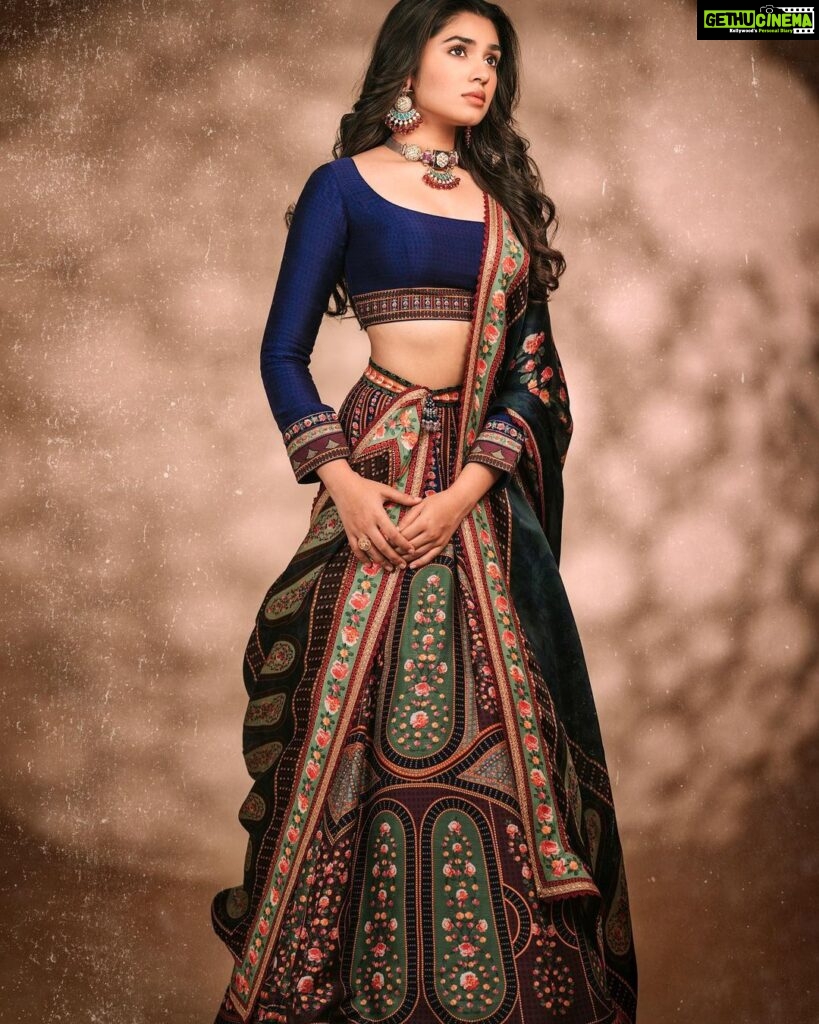 Krithi Shetty Instagram - ✨✨✨ • • Outfit - @falgunishanepeacockindia Jewellery- @auraa_trends @perniaspopupshop Styled by - @ashwin_ash1 & @hassankhan_3 Shot by - @adrin_sequeira H&M - @venkymakeupstudio @chaks_makeup