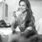 Lara Dutta Instagram - I love this one @avigowariker !! 🤗♥️. It’s a miracle I got any lipstick on in the middle of all those giggles!! Must shoot again soon!! #photography #happy #work
