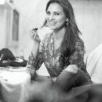 Lara Dutta Instagram – I love this one @avigowariker !! 🤗♥️. It’s a miracle I got any lipstick on in the middle of all those giggles!! Must shoot again soon!! #photography #happy #work