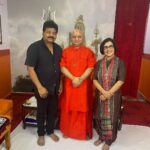 Madhushree Instagram - Got blessings from mahamandaleshwar balakanandgiri ji and attended yesterday to Bhupendraji , place on his birthday . #happybirthday both of Guruji Balakanand Giri ji and Bhupendraji ..