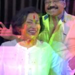 Madhushree Instagram - We are ready with our Colours, Are you!!! Wishing all my friends a Very Colourful and Happy Holi..❤️🎉. #holi #holifestival #reels #reelsinstagram #indianfestival