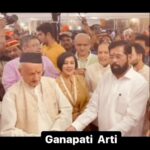 Madhushree Instagram – Ganpati Arti in mumbai #chowpatty with #honourable  #chifeminister  #eknathshinde  ji #deputycm #devendrafadnavis  ji #govarnar #bhagatsinghkoshyari ji , #dineshshahra ji #anuradhapaudwal  ji #diliptahir ji  #robbybadal #timesgroup and others