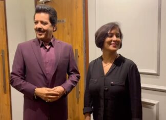 Madhushree Instagram - Bounced with Udit ji and instantly performed this . #kisna #uditnarayan #subhashghai #vivekoberoi #arrahman #javedakhter