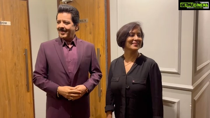 Madhushree Instagram - Bounced with Udit ji and instantly performed this . #kisna #uditnarayan #subhashghai #vivekoberoi #arrahman #javedakhter