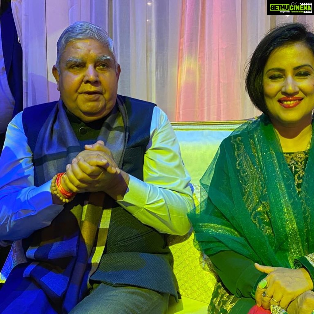 Madhushree Instagram - Attended #marriage party #bhupenderyadav ji #vasundhararaje ji #jagdeepdhankar ji #bjp