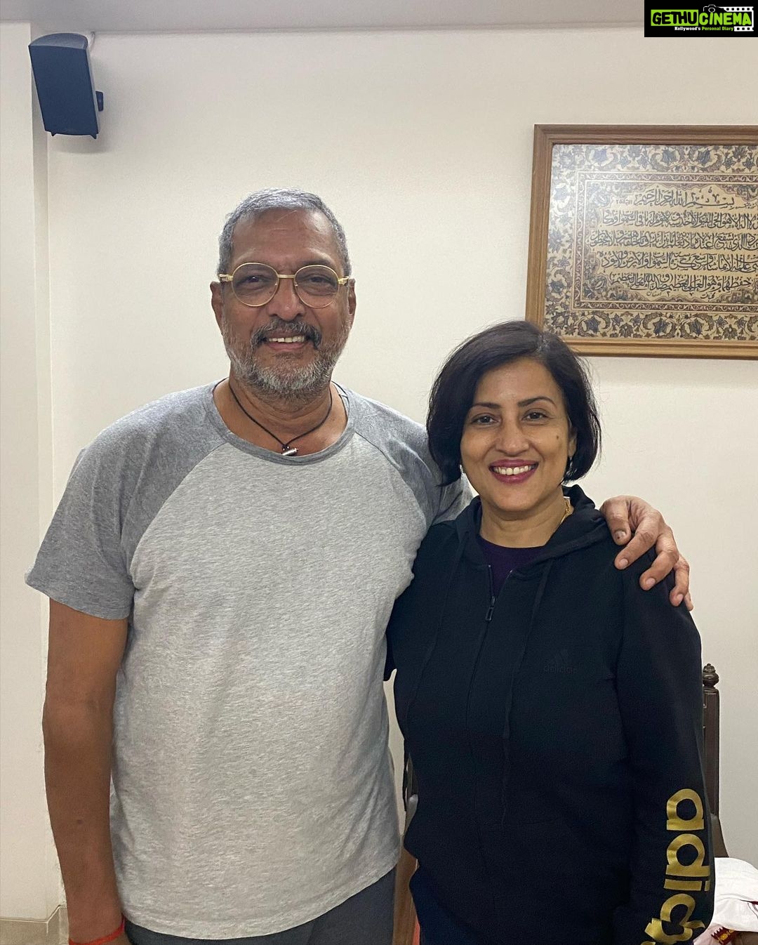 Madhushree Instagram - After a long time #nanapatekar #marathiking #bollywoodlegend #goodmusician . Sung duet song in film #26/11 #ramgopalvarma #hameranjogham full song click https://youtu.be/jARbUSgJ8l8