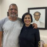 Madhushree Instagram - After a long time #nanapatekar #marathiking #bollywoodlegend #goodmusician . Sung duet song in film #26/11 #ramgopalvarma #hameranjogham full song click https://youtu.be/jARbUSgJ8l8