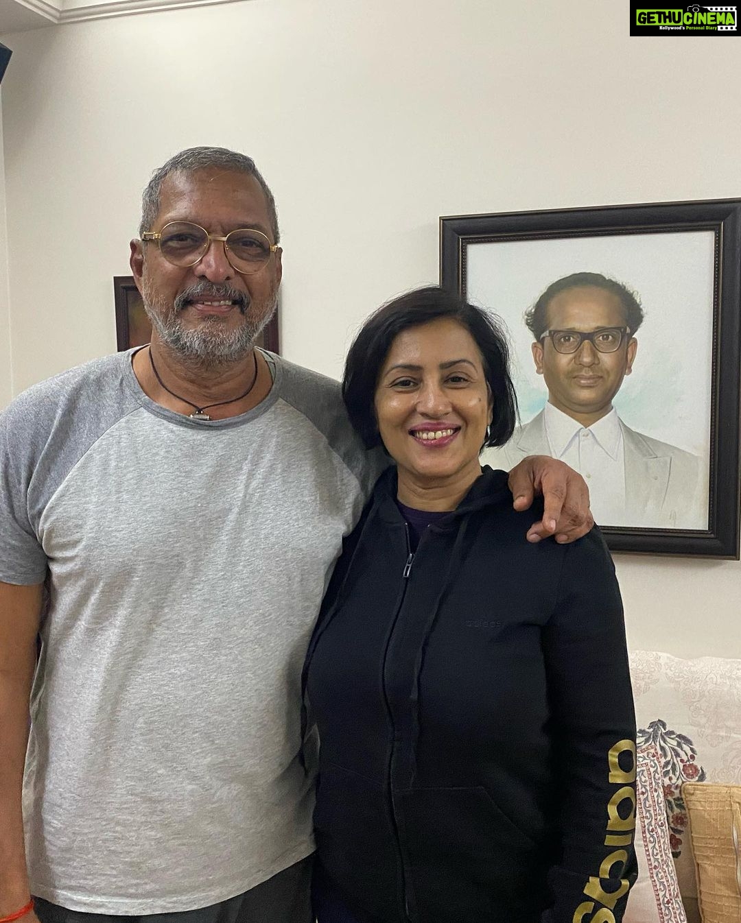 Madhushree Instagram - After a long time #nanapatekar #marathiking #bollywoodlegend #goodmusician . Sung duet song in film #26/11 #ramgopalvarma #hameranjogham full song click https://youtu.be/jARbUSgJ8l8