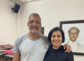 Madhushree Instagram - After a long time #nanapatekar #marathiking #bollywoodlegend #goodmusician . Sung duet song in film #26/11 #ramgopalvarma #hameranjogham full song click https://youtu.be/jARbUSgJ8l8
