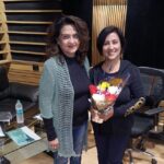 Madhushree Instagram - Recorded a #romantic #duet with #irfan #GaneshProduction Film “#AMMEEJI” #Producer : #maddhusakksena #Director: #Chintoo Maheshwari Music: #dheerajsen Lyrics: Sardeep singh Singer: Irfan & MadhuShree #krishnastudio #amirrecordist