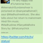 Madhushree Instagram - Interview in #htcity #meenakshisundareshwar #sanyamalhotra #dharmatic #viveksony #abhimanyudasani #justine #rajshekhar