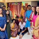Madhushree Instagram - #mahasaptami #navratri2021 #karanrazdan #artirazdan #shwetaraj #robbybadal #kamalmukutji and oters