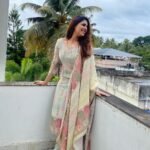 Malavika Wales Instagram - Pastels,petals and greens. Salwar suit @seasonsbymariot