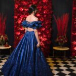 Malti Chahar Instagram - From Deepak’s reception 🧿 Outfit- @sulakshanamonga Make up- @pratishthaarora Photography- @cineloveproductions Wedding planner- @mansaweddings #blue #red