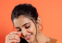 Malvika Sharma Instagram - Wearing @rehanabasheerofficial for Coffee with Kadhal promotions ❤️ Jewellery @fineshinejewels Shot by @kiransaphotography Styled by @swathi__ramakrishnan Make up @makeup_asfaque Hair @hairbyradhika #coffeewithkadhalpromotions