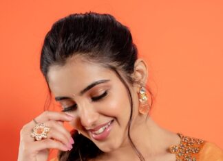 Malvika Sharma Instagram - Wearing @rehanabasheerofficial for Coffee with Kadhal promotions ❤️ Jewellery @fineshinejewels Shot by @kiransaphotography Styled by @swathi__ramakrishnan Make up @makeup_asfaque Hair @hairbyradhika #coffeewithkadhalpromotions