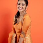 Malvika Sharma Instagram - Wearing @rehanabasheerofficial for Coffee with Kadhal promotions ❤️ Jewellery @fineshinejewels Shot by @kiransaphotography Styled by @swathi__ramakrishnan Make up @makeup_asfaque Hair @hairbyradhika #coffeewithkadhalpromotions