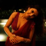 Malvika Sharma Instagram - Wearing @geethikakanumilli Jewellery @blingvine @kushalfashionjewellery 📸 @aashna_kp Styled by @reshma_stylist MUAH @makeup_asfaque