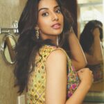 Meenakshi Chaudhary Instagram – ✨ 🌸✨🌸✨
Clicked by : @sampathsharat 
 Styled by: @riechamallick 
Outfit : @sonamluthria 
Make up : @s_r_studios_ 
Hair : @thrinath_nambara_ 
Edited by: @afrographer