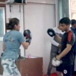 Mimi Chakraborty Instagram - This was my 1st day at MMA 🥋,it was covid times,training in masks wasn’t that easy so ya finally it was done and hope you like what you see ✌️ 2nd December 2022 in your nearest theatres #khelajwakhan #khelajwakhan preps @arindamsil @svfsocial @arjunchakrabarty