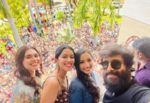 Mirnalini Ravi Instagram - Cobra promotions day 1 🐍 #cobrafromaugust31 Trichy, Tamil Nadu