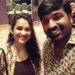 Misha Ghoshal Instagram – One of my favorite, extremely talented and such a humble actor u r  @actorvijaysethupathi u r an energy nd i will always remember the compliment u gave me 😊 #grateful #fangirl