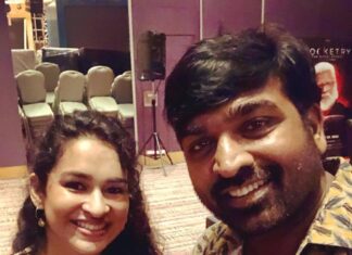 Misha Ghoshal Instagram - One of my favorite, extremely talented and such a humble actor u r @actorvijaysethupathi u r an energy nd i will always remember the compliment u gave me 😊 #grateful #fangirl