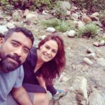Mona Singh Instagram – Fresh air muddy boots happy faces #jungletrekking #selfie #selfietime #beautyaroundus #instalove