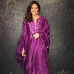 Mona Singh Instagram – #purple
Styled by @smriti.schauhan 
Makeup n hair by @rohroe 
Outfit : @labelearthen 
Jewelry : @amrapalijewels