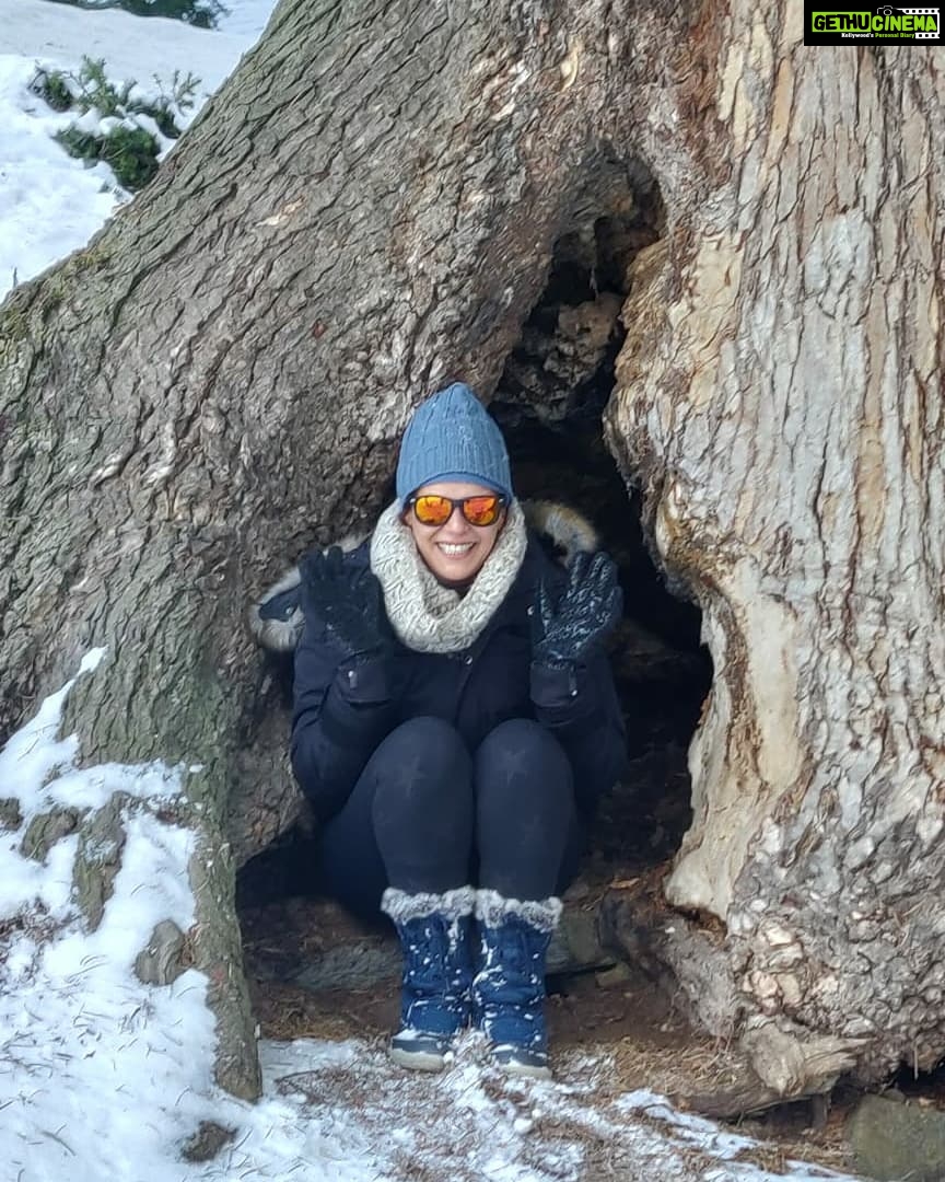 Mona Singh Instagram - Time in the mountains is always Snow much fun 🤓 #throwback #manali #snow #mountains