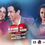 Mona Singh Instagram – Kehne ko humsafar hai season2 streaming now on @altbalaji @ektaravikapoor @ronitboseroy @gurdeepkohlipunjj