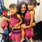 Mona Singh Instagram – And then I bumped into these cuties… #babylove #gals #cuteness