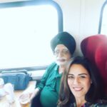 Mona Singh Instagram – Off we go to Scotland #virgin #virgintrains #scotland #travellers #train #traveldairies #dad #daddysgirl #dadnme #instagram Virgin Trains