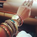 Mona Singh Instagram - #handfull #bohojewellry #fleamarketsingoa #shopping #gold #rings #colours #bright #blue #happy