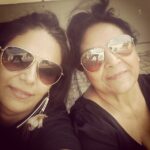 Mona Singh Instagram - Chilking with maaa in pondicherry. .. #instamoment #instaclick #happy #blessings #myangel